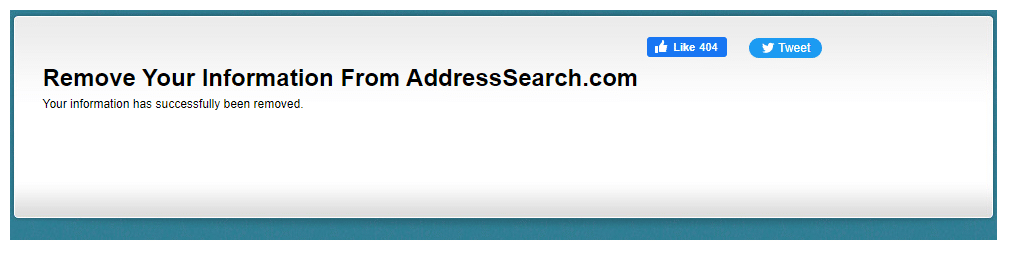 How to Opt Out of AddressSearch