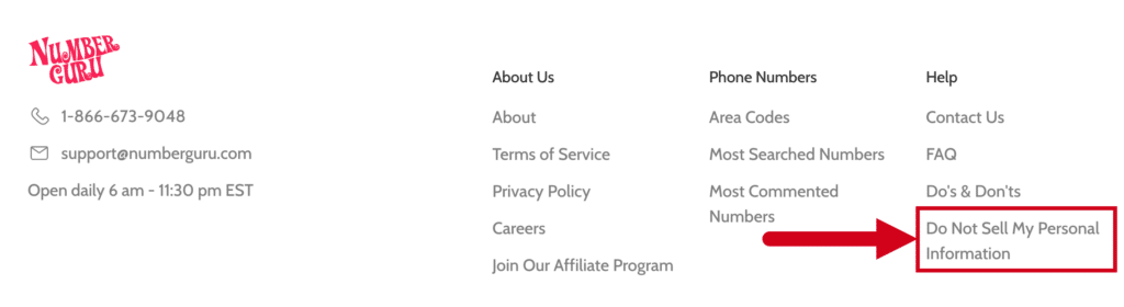 How to Opt Out of NumberGuru