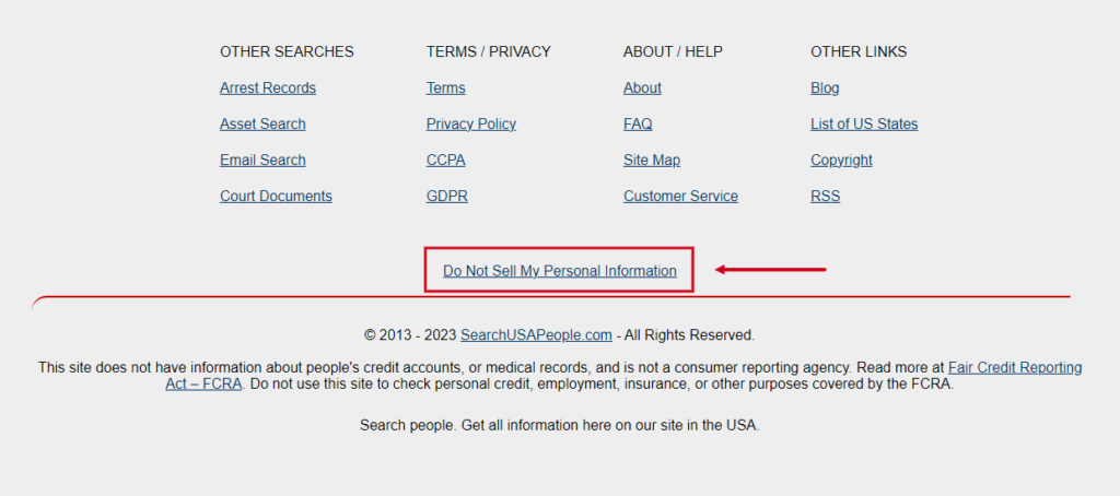 How to Opt Out of SearchUSAPeople