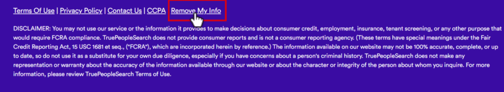 How to Opt Out of TruePeopleSearch.info