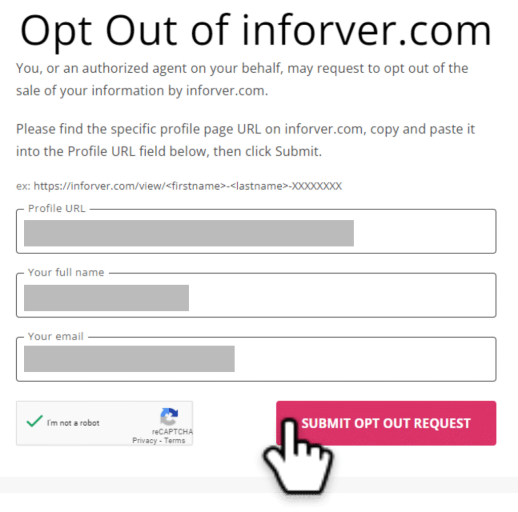 How to Opt Out of Inforver